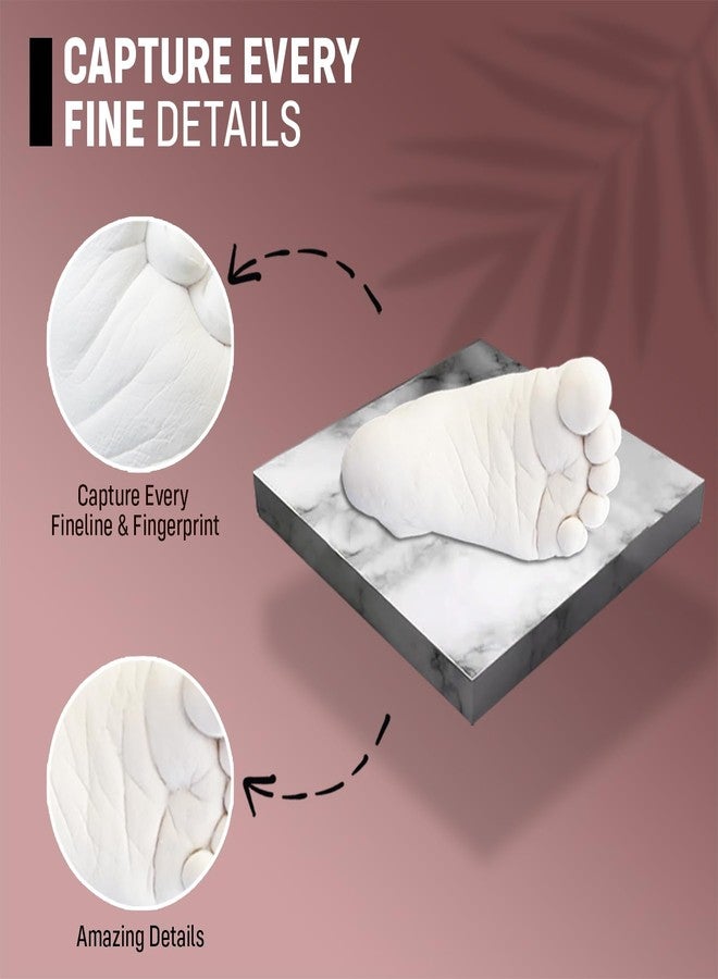 kraftify مجموعة كرافتيفاي لصنع قوالب للأطفال (مساحيق فقط)، مجموعة بصمة يد أو قدم واحدة يمكنك صنعها بنفسك | مسحوق طين التشكيل ومسحوق الصب لعمل بصمة ثلاثية الأبعاد | هدية عيد ميلاد مميزة للأطفال، بنين وبنات (يد واحدة أو قدم واحدة) - Image 4